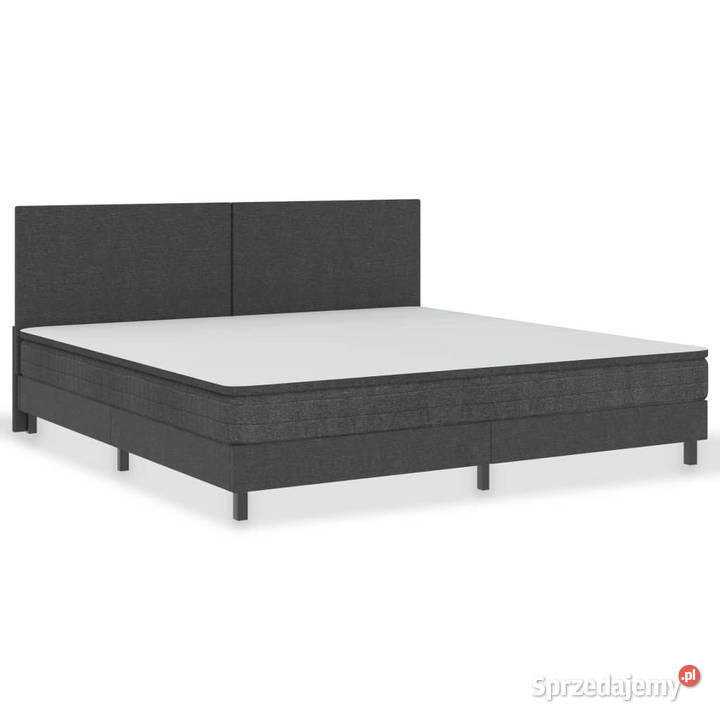 Łóżko kontynentalne szare tapicerowane 200x200 200cm Łóżka mazowieckie sprzedam