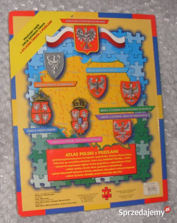 Ilustrowany ATLAS POLSKI z Puzzlami sprzedam