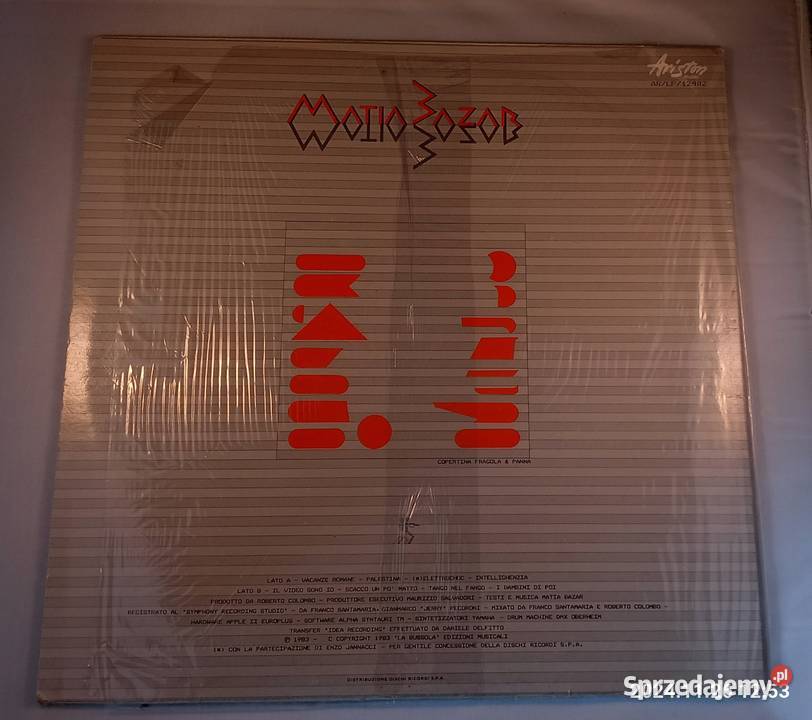Matia Bazar Tango Italy pressing płyta winylowa