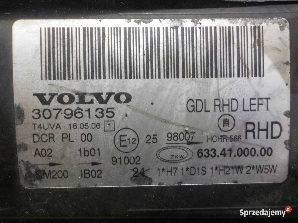 VOLVO S80 II 07r XENON lampa lewa przod 30796135 Suków