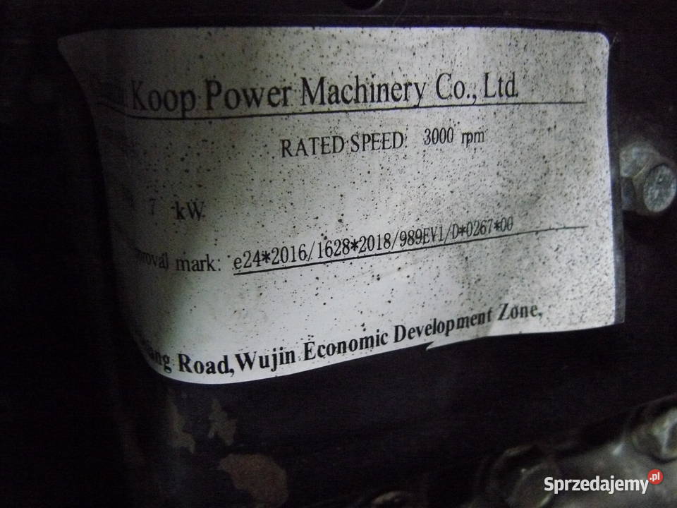 silnik spalinowy diesel Koop kd 192 f1 Libiąż