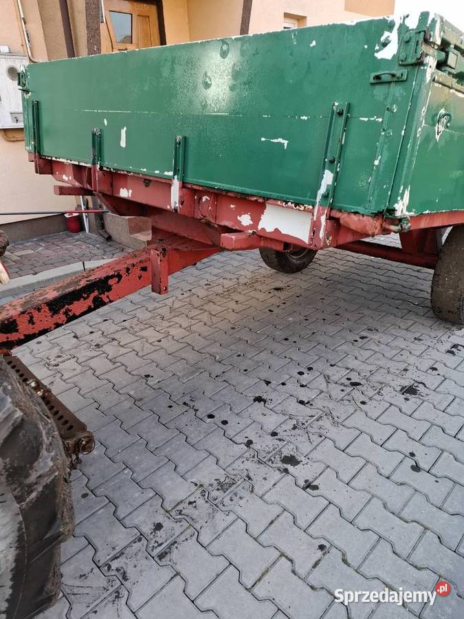 Przyczepa 1 osiowa sztywna platformapodwozie na