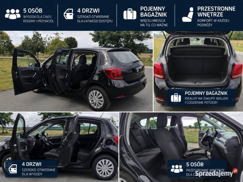 Dacia Sandero II 12 MPI Klimatyzacja 108 000 Niemodlin
