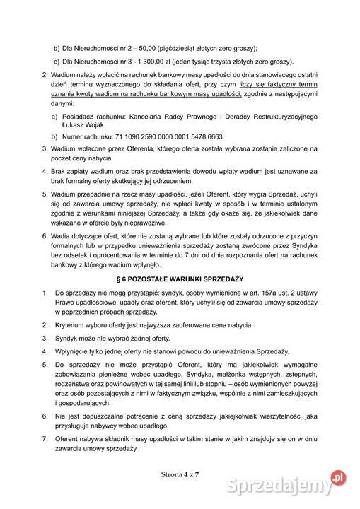 Syndyk sprzeda udziały w drogach w Warszawie 1zł/m2 mazowieckie Warszawa