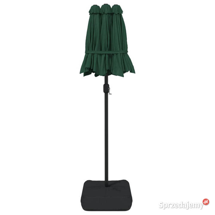 Podwójny parasol ogrodowy z LED zielony 316x240 mazowieckie Warszawa sprzedam