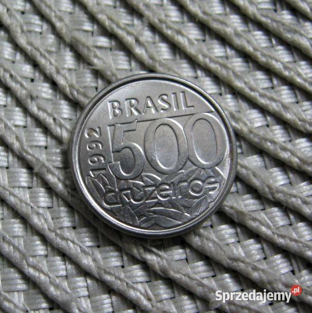 Brazylia 500 Cruzeiros 1992r Numizmatyka Kalisz