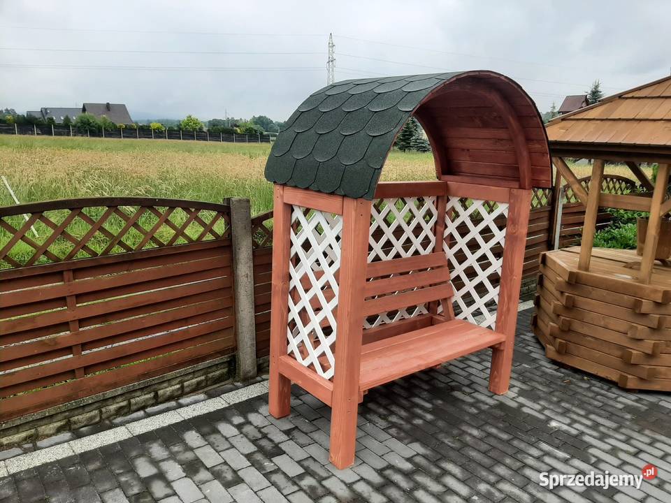 Pergola z ławką Katarzyna Pergole i trejaże