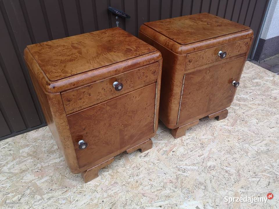 Stoliki Szafki Nocne Art Deco Stare Antyk wielkopolskie Swarzędz