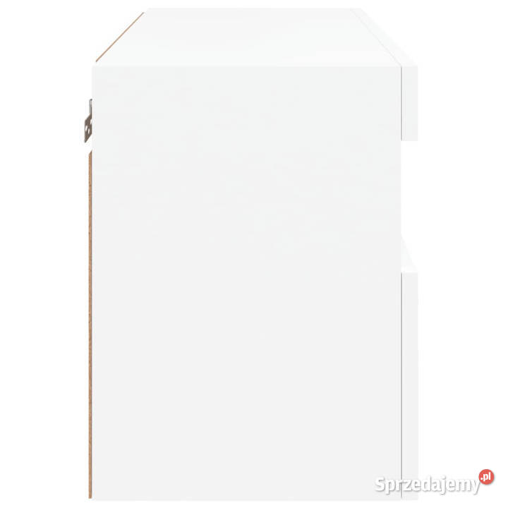 Ścienna szafka TV z LED biała 60x30x40 WM837183 Warszawa