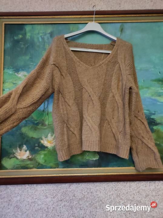 Italy włoski sweter w warkocze pleciony ciepły świętokrzyskie Kielce