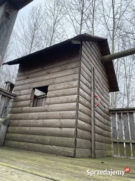 Drewniany duży Plac zabaw dzieci domek Janów sprzedam