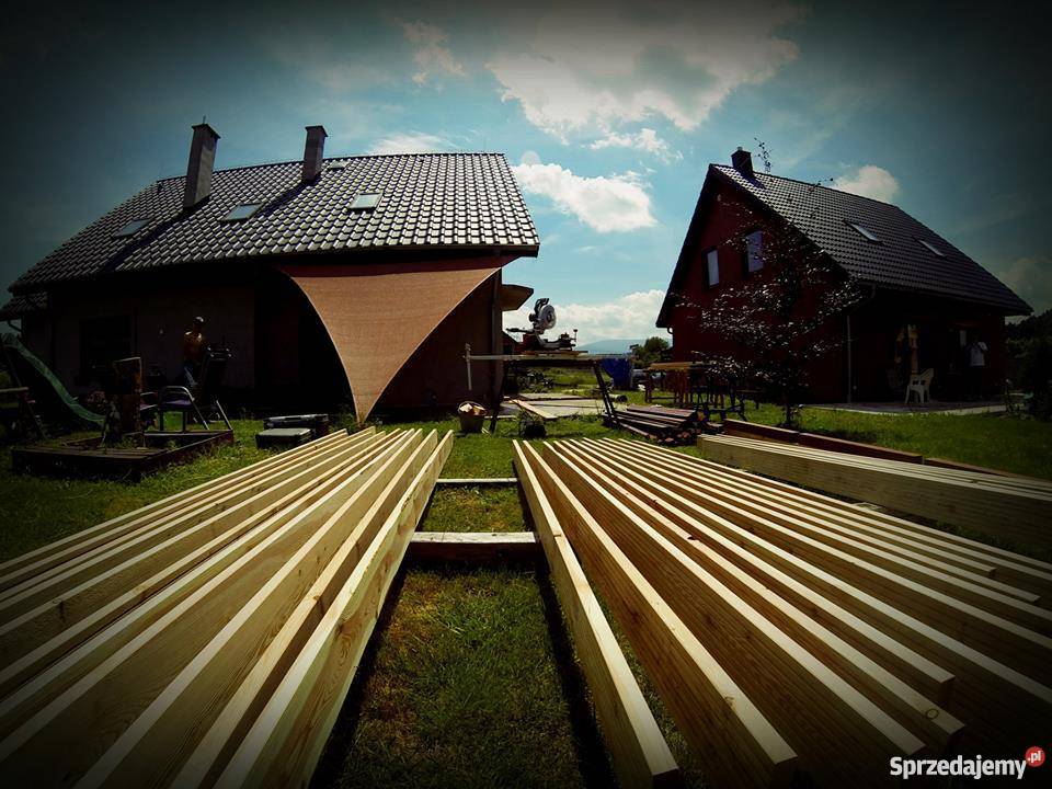 Tarasy drewniane modrzew płoty pergole wiaty dolnośląskie Jelenia Góra