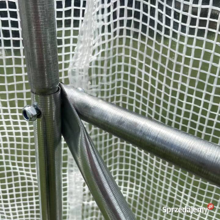 Tunel ogrodowy foliowy biały szklarnia folia