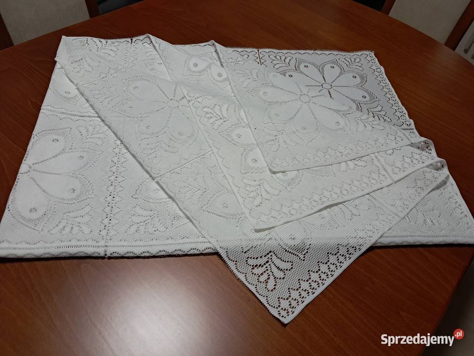 Serweta biała żakardowa 150x110 do sprzedania małopolskie Kraków