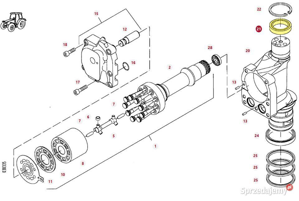 Łożysko pompy hydraulicznej Fendt MF Białystok