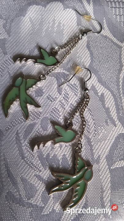 NOWE KOLCZYKI Z FRUWAJACYMI JASKÓŁKAMI Piła