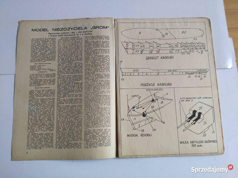 Mały Modelarz 61978 Niszczyciel GROM Dąbrowa Górnicza
