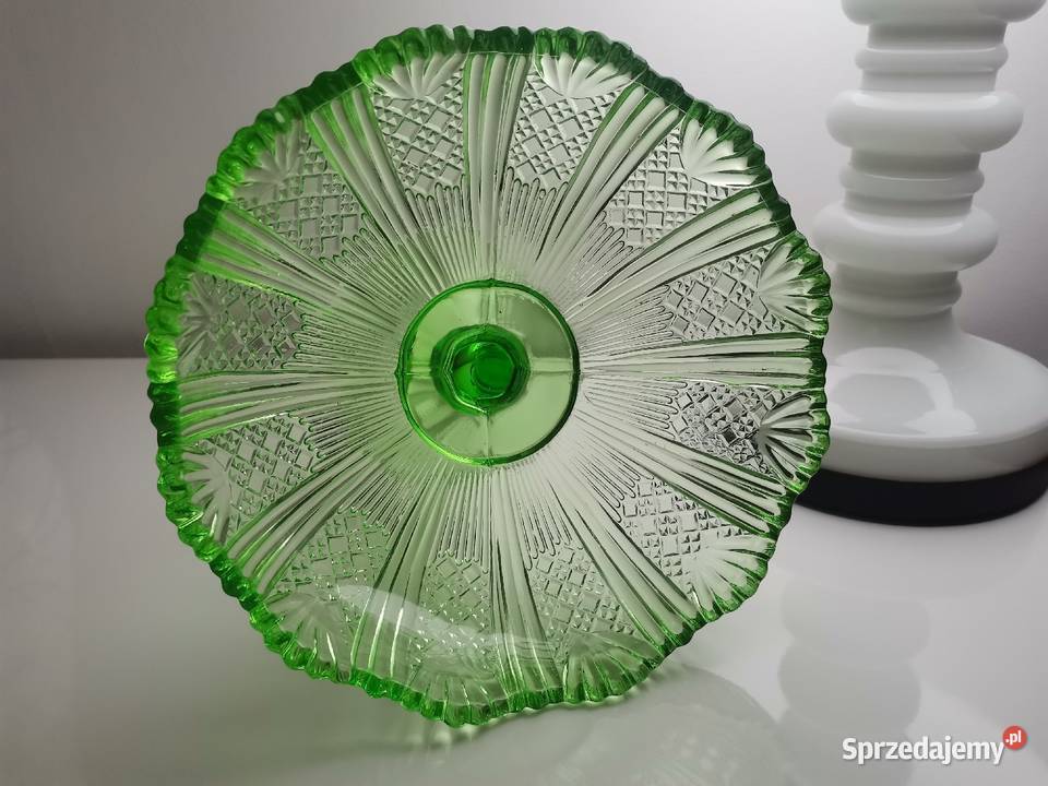 Stara zielona patera owocarka kat 320 HSG Katowice