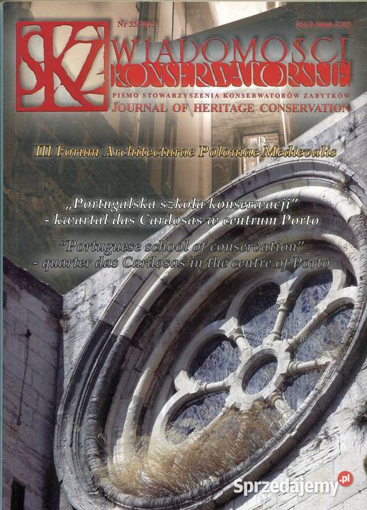 Wiadomości Konserwatorskie 33 2013 Szczecin sprzedam