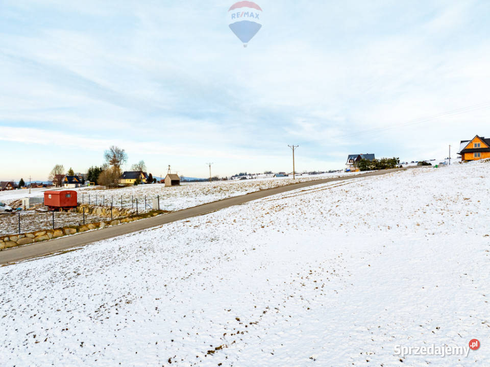 Widokowa działka budowlana w Czerwiennem 2 Ząb małopolskie Czerwienne