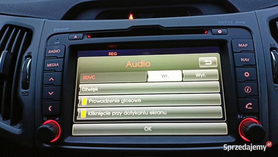 Kia Sportage polskie menu polski lektor mapy