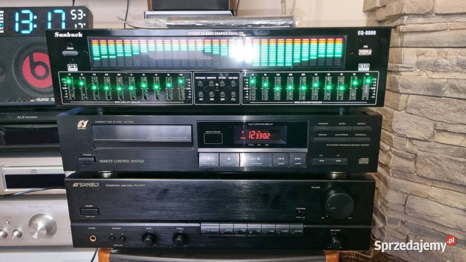 Wzmacniacz SANSUI AUX117 2x40W CD Sansui CDX105 Wieże i miniwieże Warta