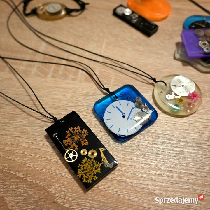 Naszyjniki z żywicy unikatowe ręcznie robione Kielce sprzedam