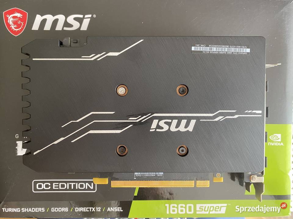 Karta graficzna MSI GEFORCE GTX 1660 Super 6GB śląskie Piekary Śląskie