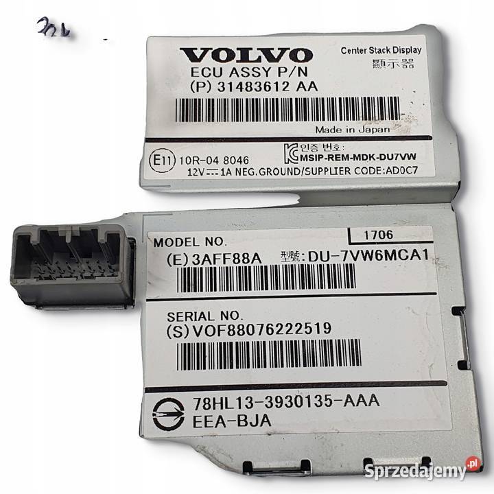 EKRAN NAWIGACJI Monitor Volvo V60 I S60 II Chełm sprzedam