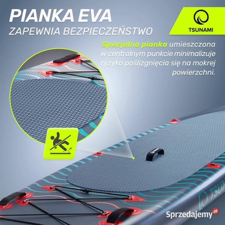 Nowa deska SUP Tsunami Wave 350 T03 komplet z kujawsko-pomorskie Bydgoszcz