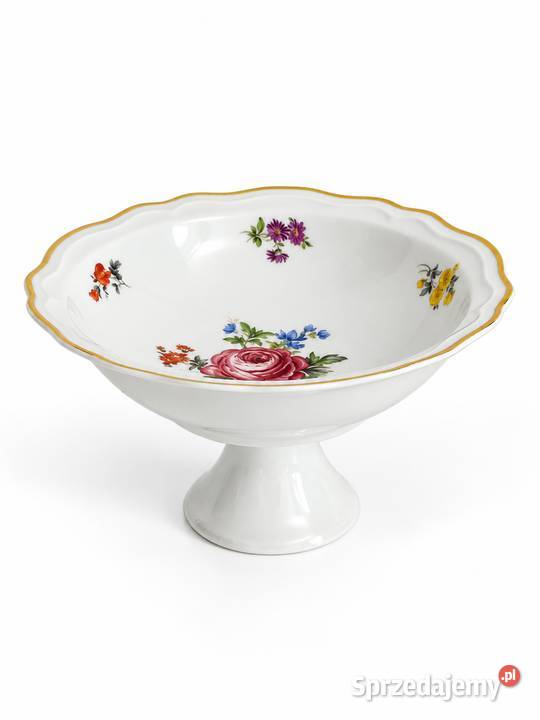 Elegancka patera na nodze retro Porcelana w Poddębice