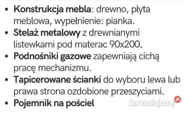 Łóżko Nino z pojemnikiem i panelami Gniezno
