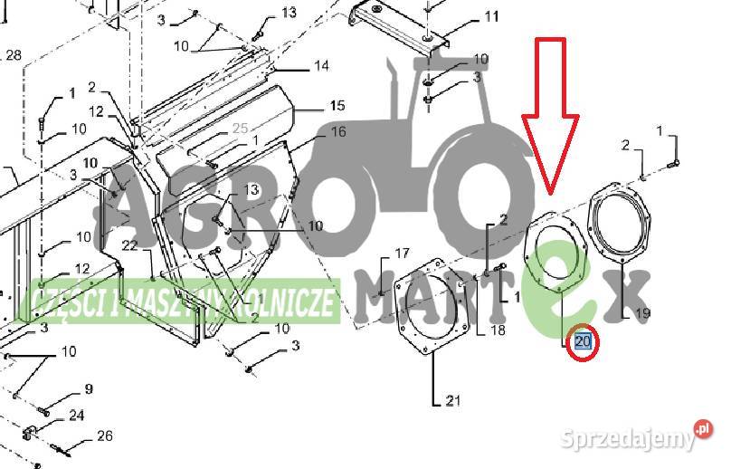 51453022 84076762 47825166 USZCZELKA GUMOWA CNH Wichrów