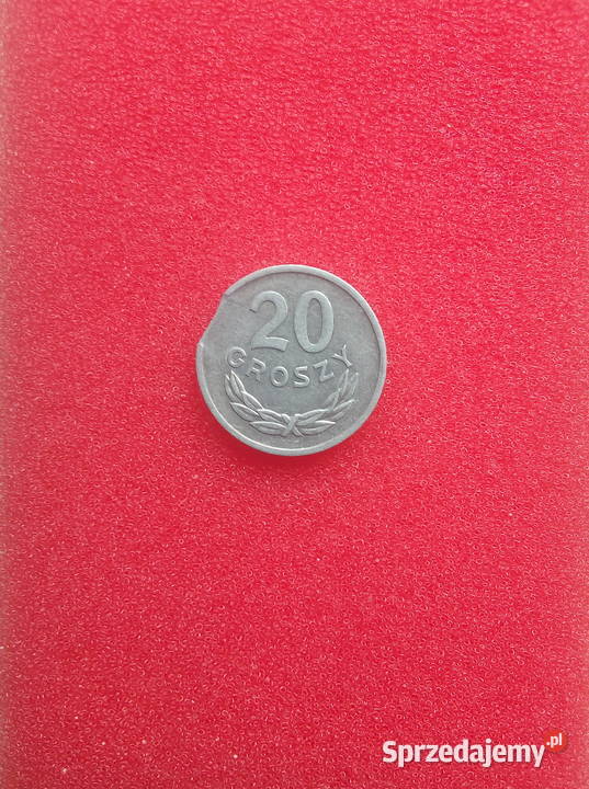 Moneta 20 gr. destrukt 1976 r.