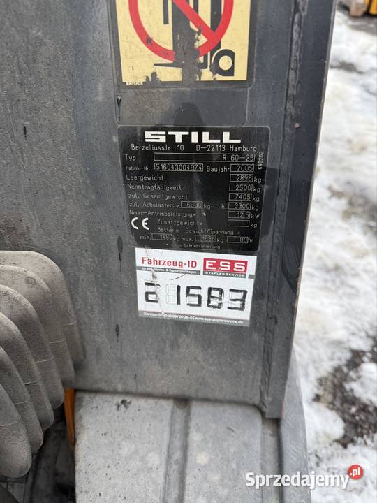 Wózek widłowy akumulatorowy elektryczny STILL Przeworsk