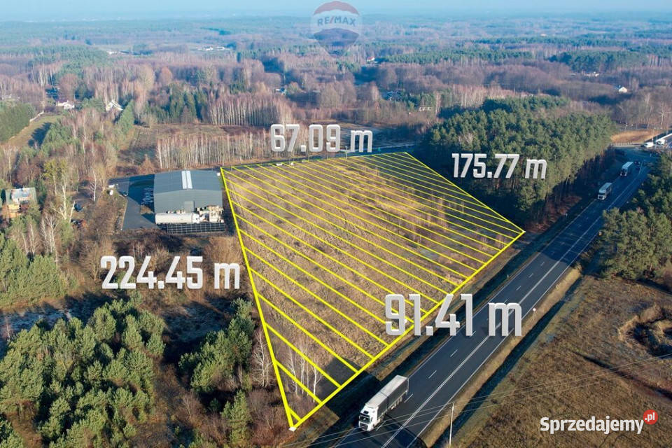 Na Sprzedaż Działka Komercyjna Gostynin asfalt Rogożewek