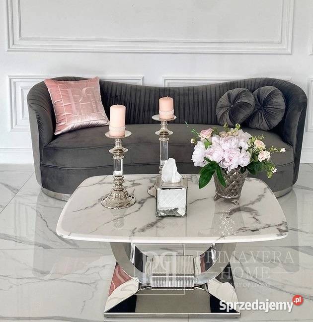 Ekskluzywna sofa glamour do salonu klasyczna Warszawa