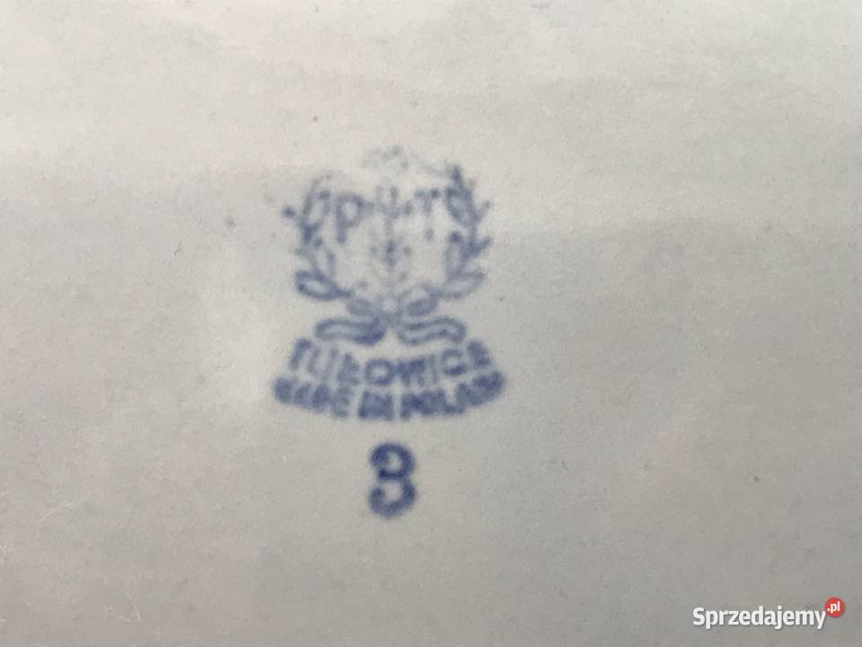 Półmiski Tułowice niebieskie lata 70 PRL 3
