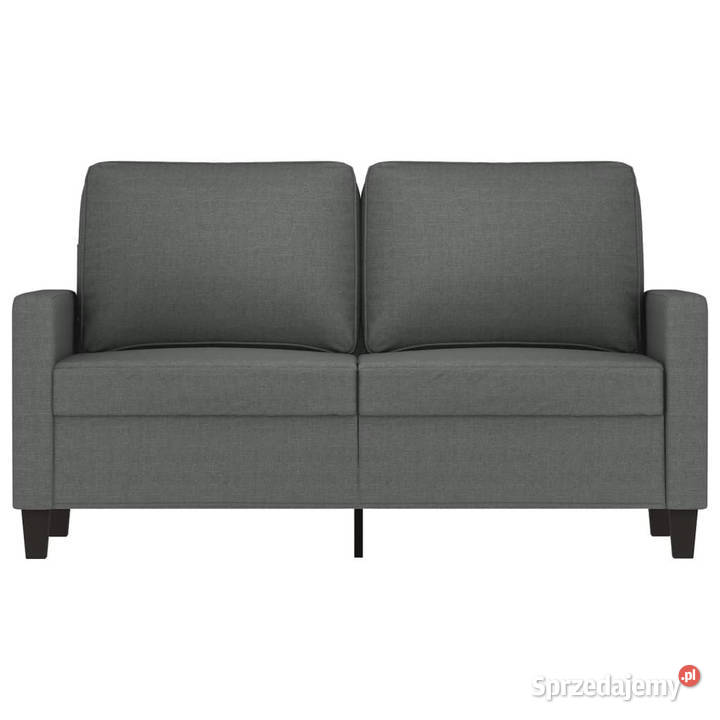 Sofa 2osobowa ciemnoszara 120 tapicerowana