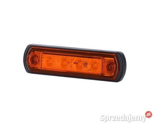 Lampa obrysowa na podstawie gumowej pomarańczowa Lampy obrysowe