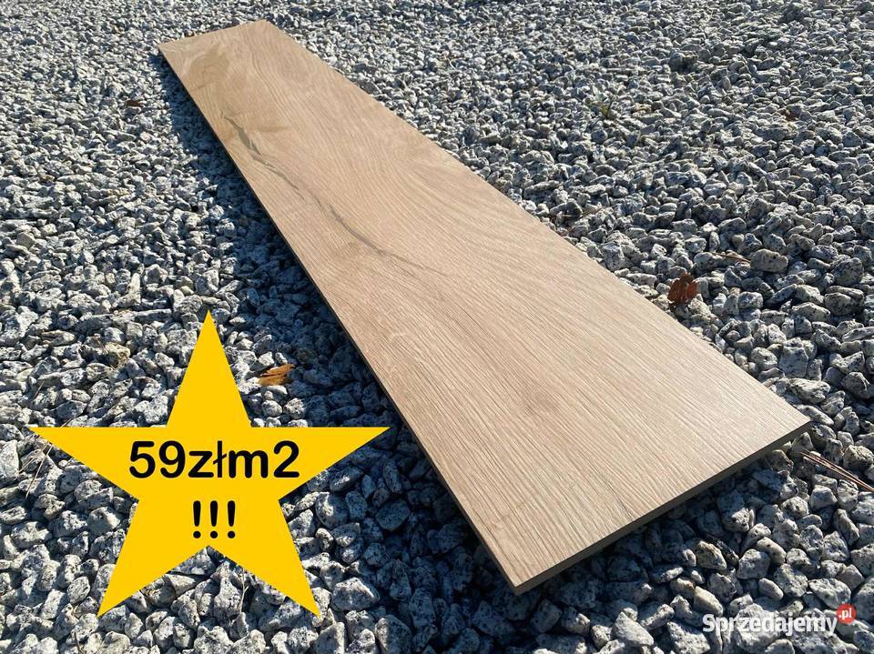 NOWOŚĆ Gres Drewnopodobny OAK BEIGE 20x120 już Błonie