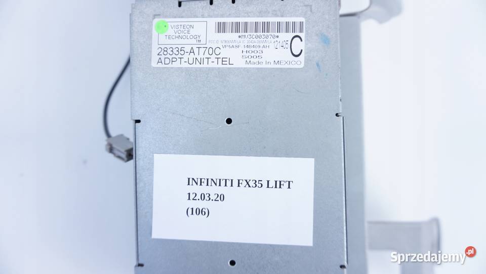 MODUŁ TELEFONU BLUETOOTH INFINITI FX35 FX45 osobowe Nowy Tomyśl