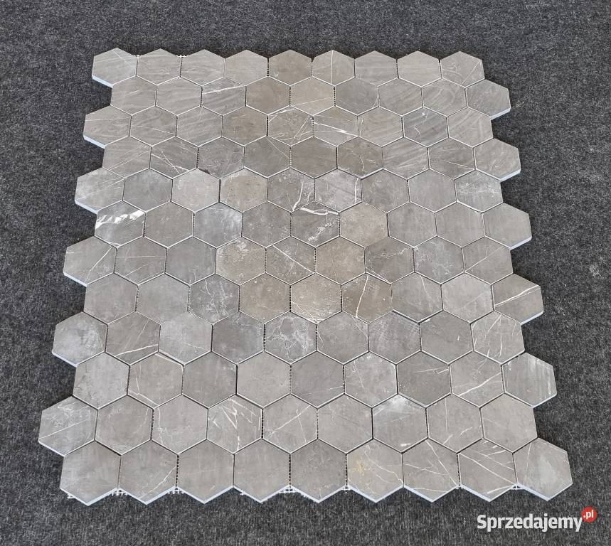 MOZAIKA MARMUROWA PIETRA GRAY HEXAGON MATOWA Bielawa