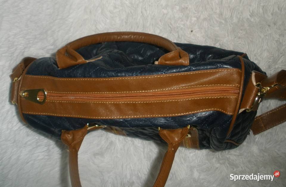 Torba damska skórzana granatowa Kraków sprzedam
