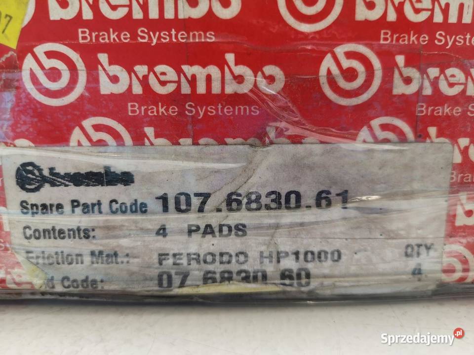 KLOCKI HAMULCOWE PRZÓD FERRARI 456 550 575 599 osobowe sprzedam
