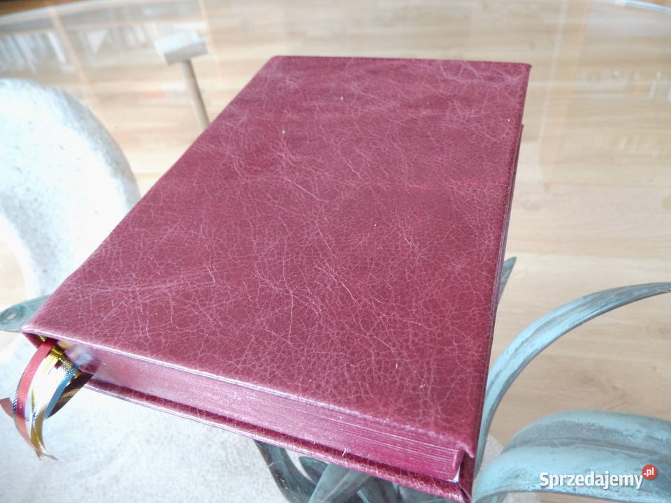 Biblia 2024 Oprawa ze skóry Czerwona Pozostałe