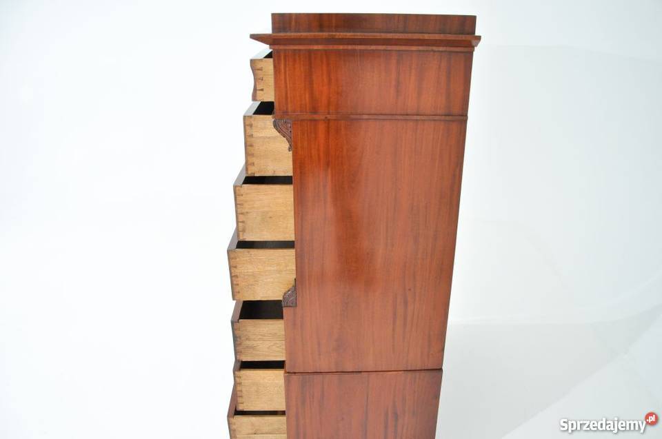 Antyczna komoda szyfoniera Biedermeier śląskie Świętochłowice