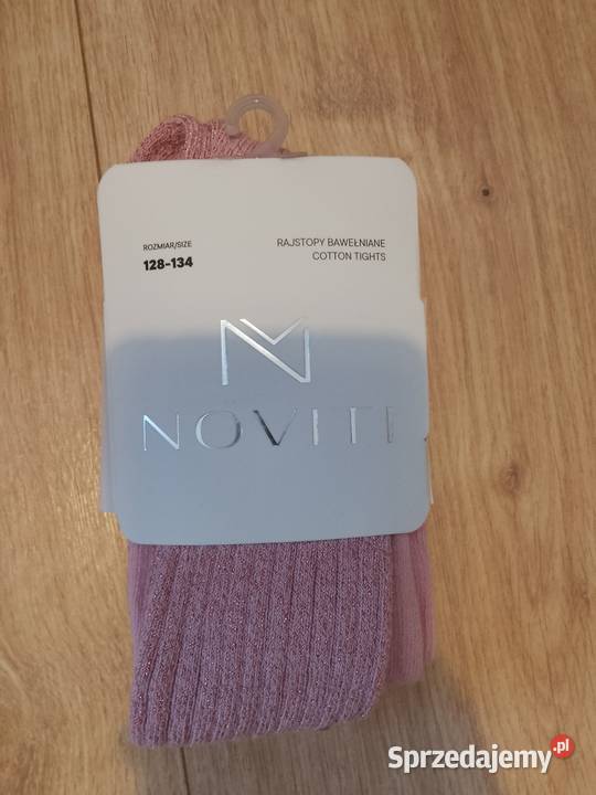 Rajstopy bawełniane prążek różowy rozmiar 128134 Wadowice