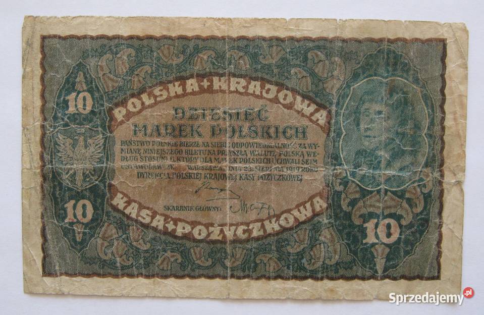 5 2x10 20 Marek Polskich 1919 zestaw 4 Numizmatyka Dąbrowa Górnicza sprzedam