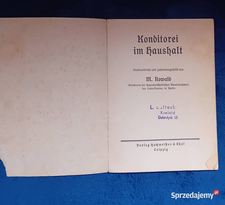 MRowald Die Konditorei im Hause 175 Rezepte fur Koźminek